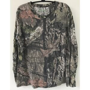 Rustic Ridge Long Sleeve Camo Hunting Camouflage T Shirt Womens Youth XL 42"